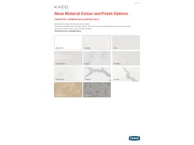 Material, Colour & Finishes - Kado Neue