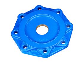 Dimax Ductile Iron Blank Flange PN16 B5 DN150 Tapped Central 50mm (2") BSPF