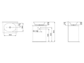 LAUFEN New Classic Counter Basin 550mm