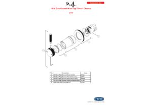 Component Listing - Milli Etch Shower Mixer Tap Trimset Chrome