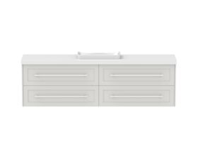 Hero - Kado Lux Ensuite All Drawer Twin 1800mm Wall Hung Centre Basin 50mm Top