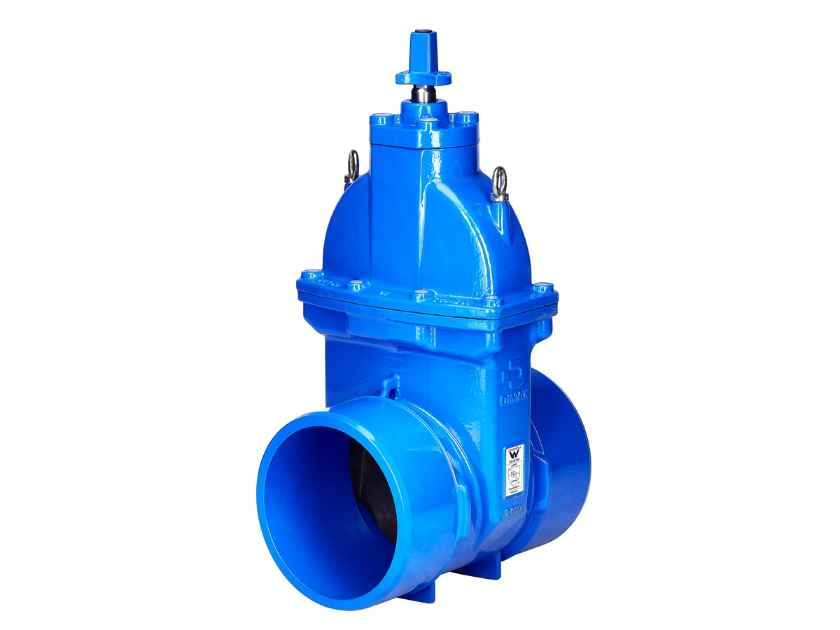 Dimax Resilient Seat Gate Valve PN16 (Spigot - Spigot) 250mm Anti Clockwise Close