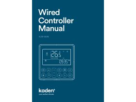 User Manual - Kaden KJR-120N Wired Controller