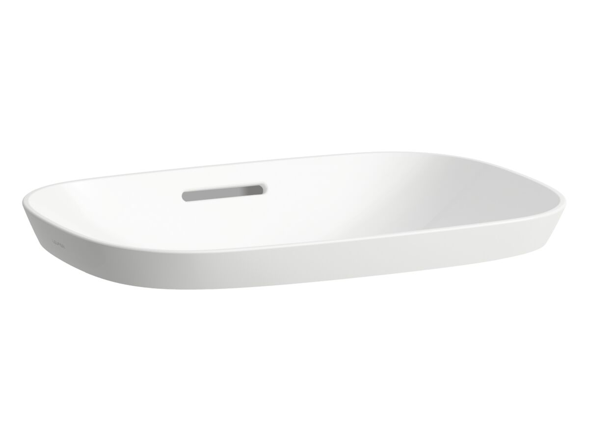 LAUFEN Ino Semi Inset Basin with Overflow No Taphole 500mm White