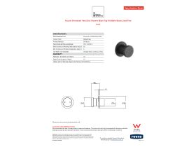 Specification Sheet - Faucet Strommen Vara Disc Shower Mixer Tap Kit Matte Black Lead Free