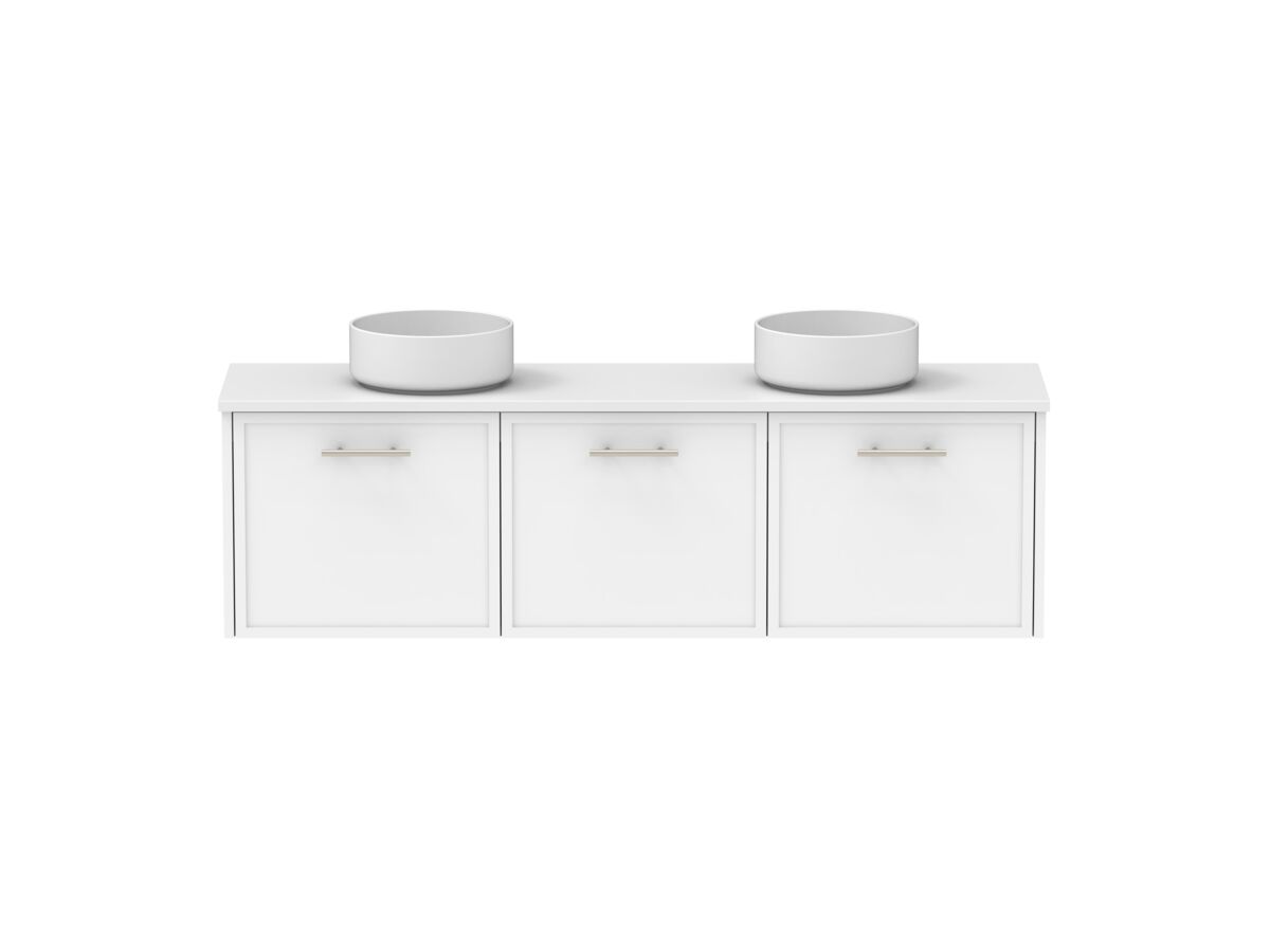 Supporting Image - Kado Lux Ensuite All Door 1500mm Wall Hung Double Basin 20mm Top Shaker