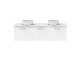 Supporting Image - Kado Lux Ensuite All Door 1500mm Wall Hung Double Basin 20mm Top Shaker