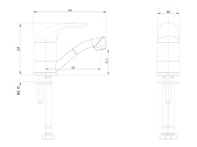 Posh Bristol MK2 Swivel Basin Mixer Chrome (4 Star)