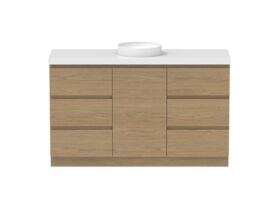 Supporting Image - Posh Domaine Plus Hamper 1500 Floor Mounted Centre Bowl 50mm Top