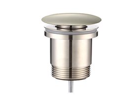 Mizu Drift Uni DN40 Dome Pop Up Plug & Waste Brushed Nickel