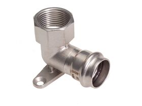 B-Press Stainless Steel Wall Plate Elbow