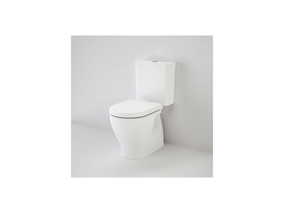 Caroma Luna Cleanflush Close Coupled S Trap  Back/Bottom Inlet Toilet Suite Xena Soft Close Seat White (4 Star)