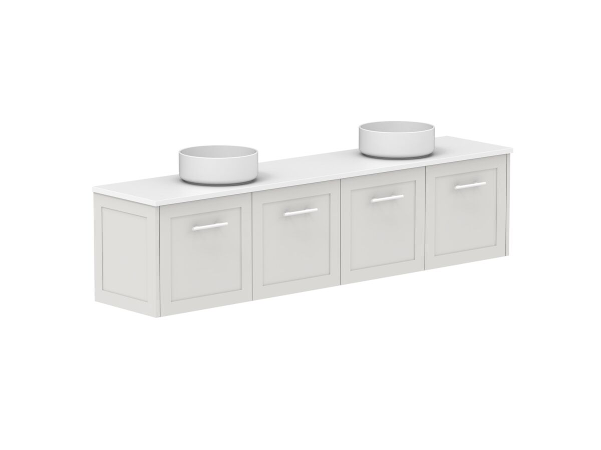 Supporting Image - Kado Lux Ensuite All Door 1800mm Wall Hung Double Basin 20mm Top
