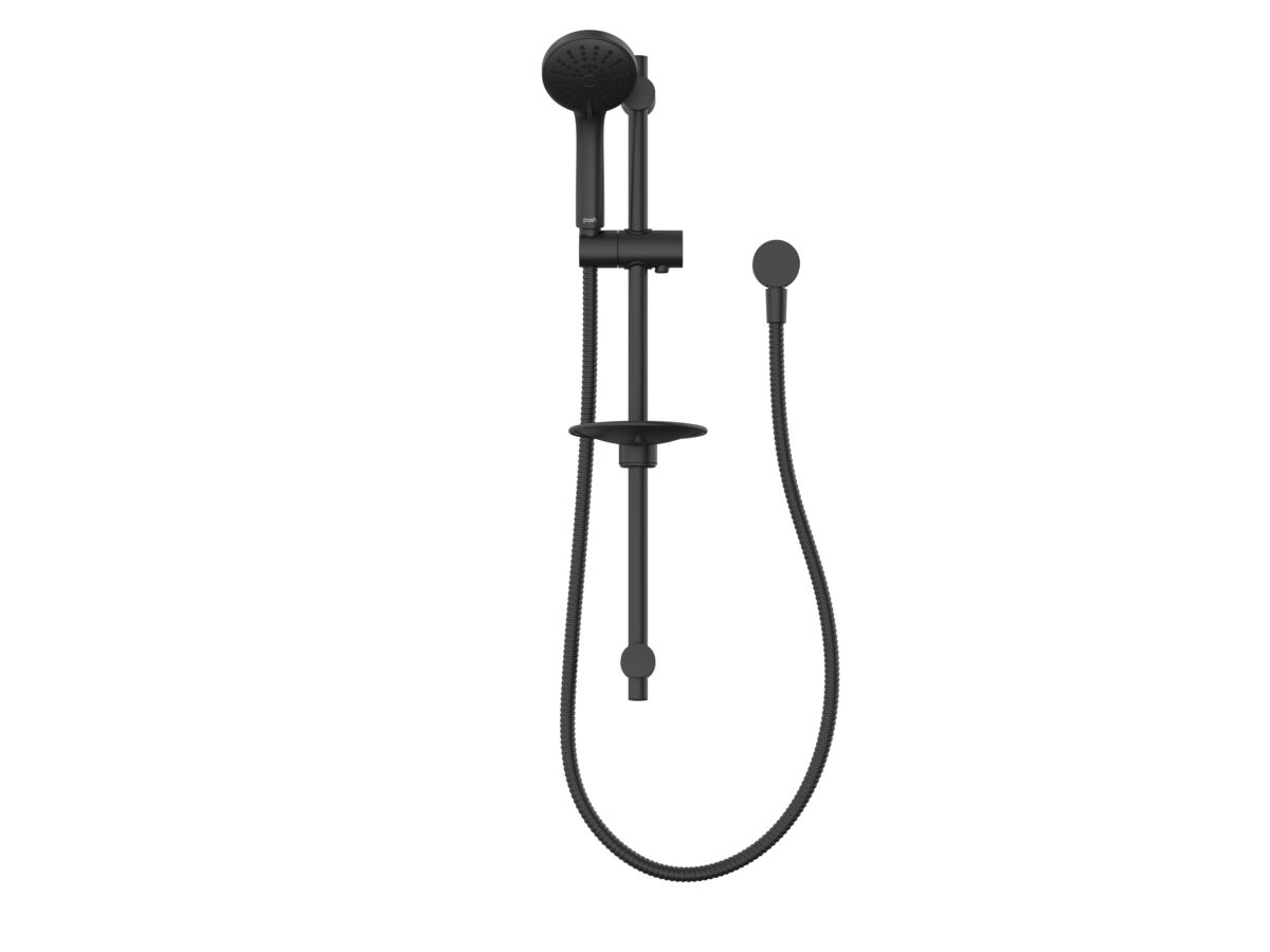 Supporting Image - Posh Solus MK3 Rail Shower 3 Function Matte Black (4 Star)
