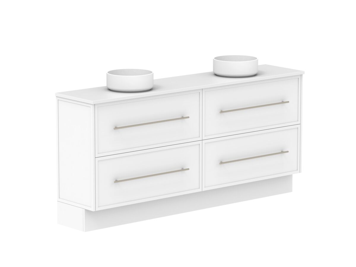 Supporting Image - Kado Lux Ensuite All Drawer Twin 1800mm Floor Mount Double Basin 20mm Top Shaker