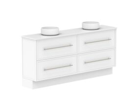 Supporting Image - Kado Lux Ensuite All Drawer Twin 1800mm Floor Mount Double Basin 20mm Top Shaker
