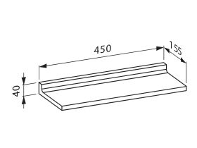 LAUFEN Kartell Shelf 450mm Green