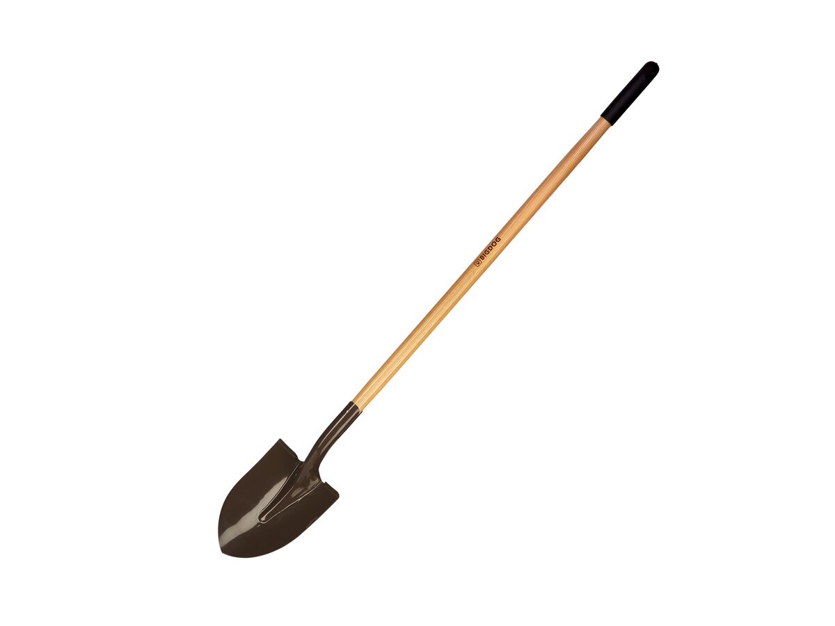 Bigdog Round Point Wooden Handle Shovel