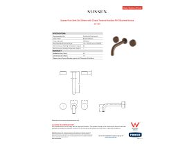 Specification Sheet - Sussex Pure Bath Set 200mm with Cirque Textured Handles PVD Brushed Bronze