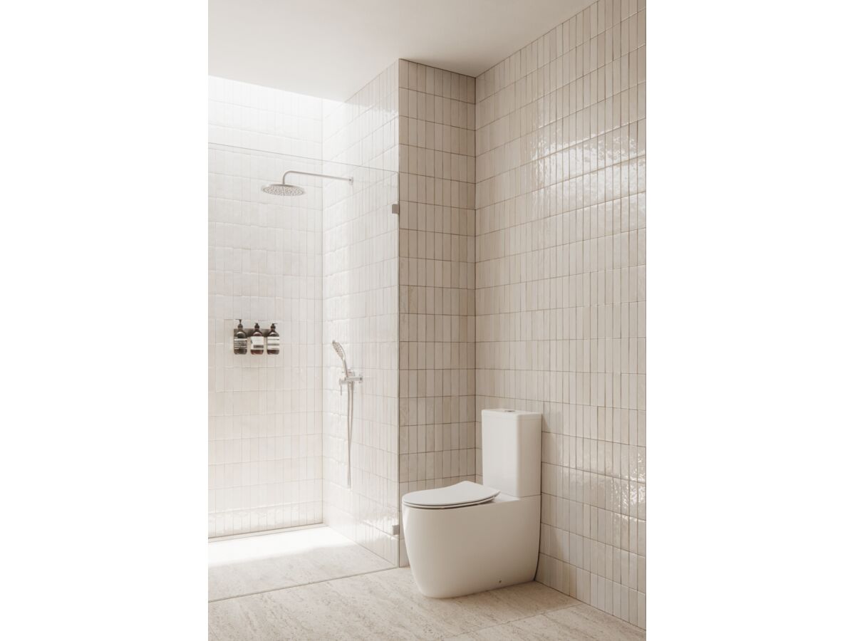 In Situ - Kado Lussi Close Coupled Back To Wall Vortex Rimless Overheight Toilet Suite with Soft Close Quick Release Seat White (4 Star)