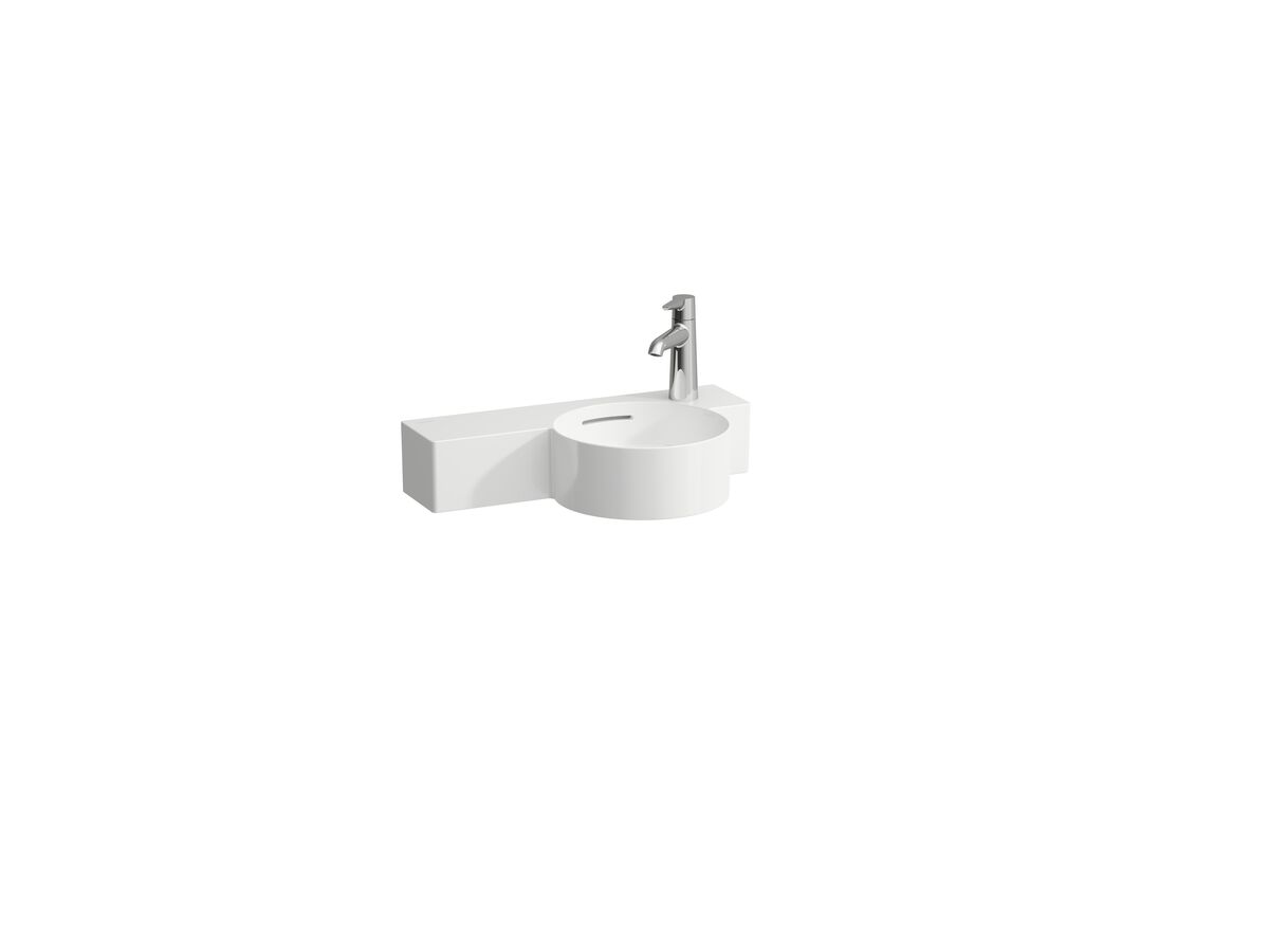 LAUFEN Val Wall Basin Right Hand Basin 1 Taphole with Over Flow 550x315