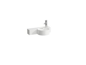 LAUFEN Val Wall Basin Right Hand Basin 1 Taphole with Over Flow 550x315