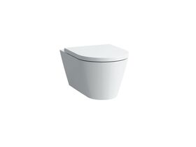 LAUFEN Kartell Rimless Wall Hung Pan and Soft Close Seat White (4 Star)
