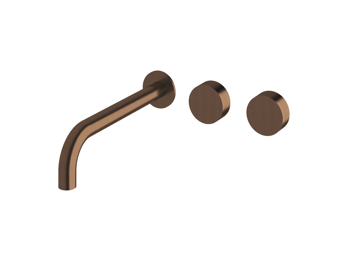 Sussex Pure Wall Basin Hostess System 250mm Right Hand PVD Brushed Bronze (3 Star)