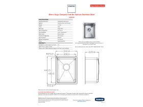 Specification Sheet - Memo Hugo Compact Sink Nth SS