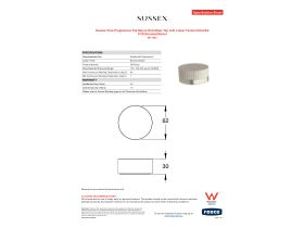 Specification Sheet - Sussex Pure Progressive Top Mount Hob Mixer Tap with Linear Textured Handle PVD Brushed Nickel