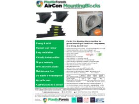 Brochure - Plastic Forests Air Con Mounting Blocks