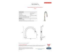 Specification Sheet - Sussex Scala Hob Spa Outlet Curved Chrome