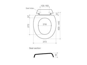 Caroma Uniseat Toilet Seat with Germguard White
