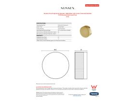 Specification Sheet - Sussex Pure Progressive Shower / Bath Mixer with Linear Textured Handles PVD Brushed Gold Lead Free
