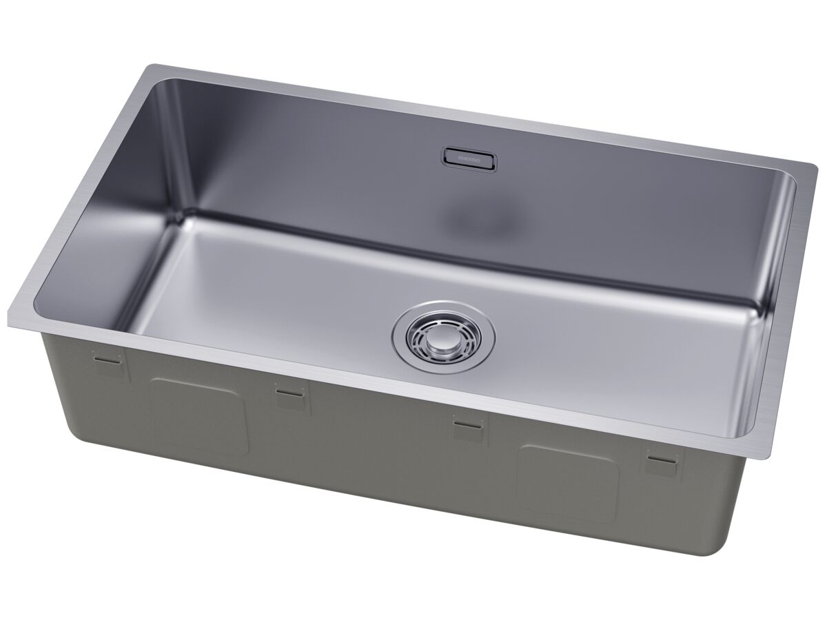 Supporting Image 2 - Memo Oscar Inset/Undermount Mega Single Bowl Sink 720mm Overflow No Taphole