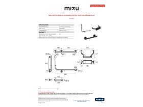 Specification Sheet - Mizu Drift 90 Degree Accessible WC Kit Right Hand Matte Black