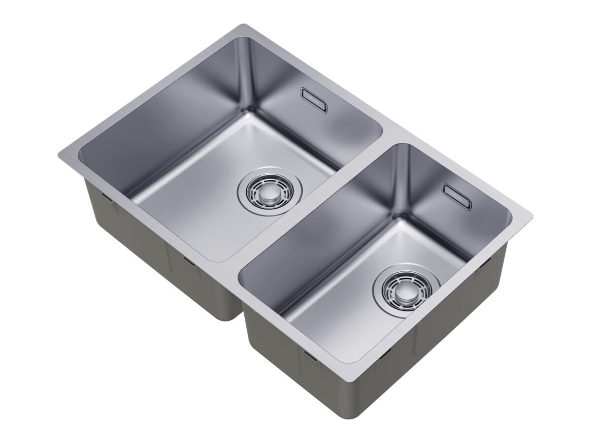Supporting Image - Memo Oscar Inset/Undermount 1 & 1/2 Bowl Sink Overflow No Taphole