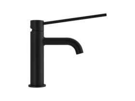 Supporting Image - Mizu Drift Basin Mixer Curved Spout with Extended Lever Tap Matte Black (6 Star) Lead Free