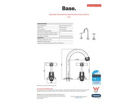 Specification Sheet - Base Basin Set (Fixed) Anti-Vandal Chrome (4 Star) Lead Free