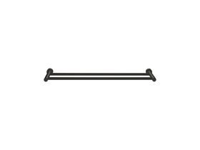Scala Double Towel Rail 700mm LUX PVD Matte Opium Black