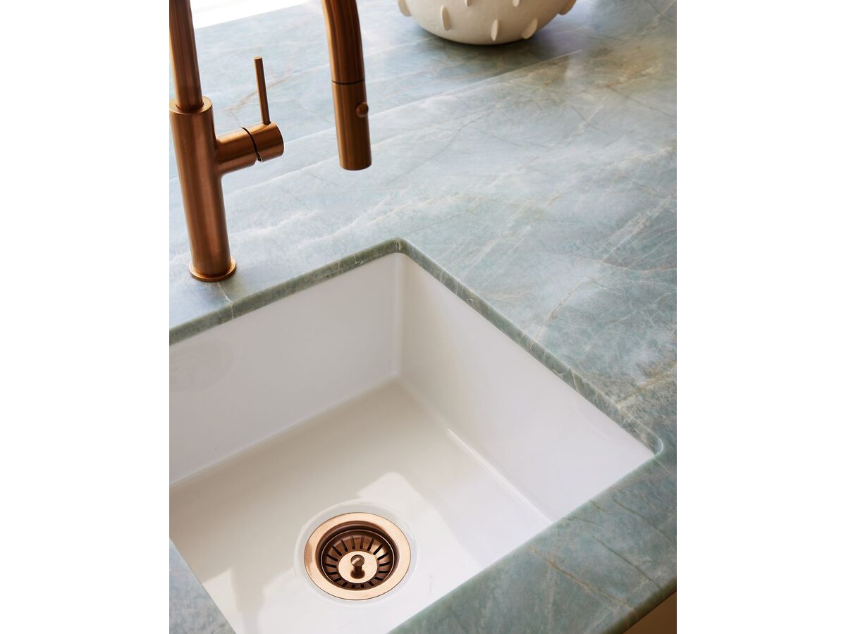 In Situ 2 - Memo Harper Single Bowl Inset/Undermount Sink 460mm Fireclay White