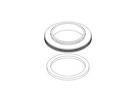 Hero - Milli Etch Basin Mixer Dress Plate Assembly Matte Black