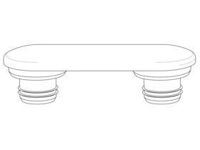 Roca Meridian In Tank Seat Buffer - Bottom Flap