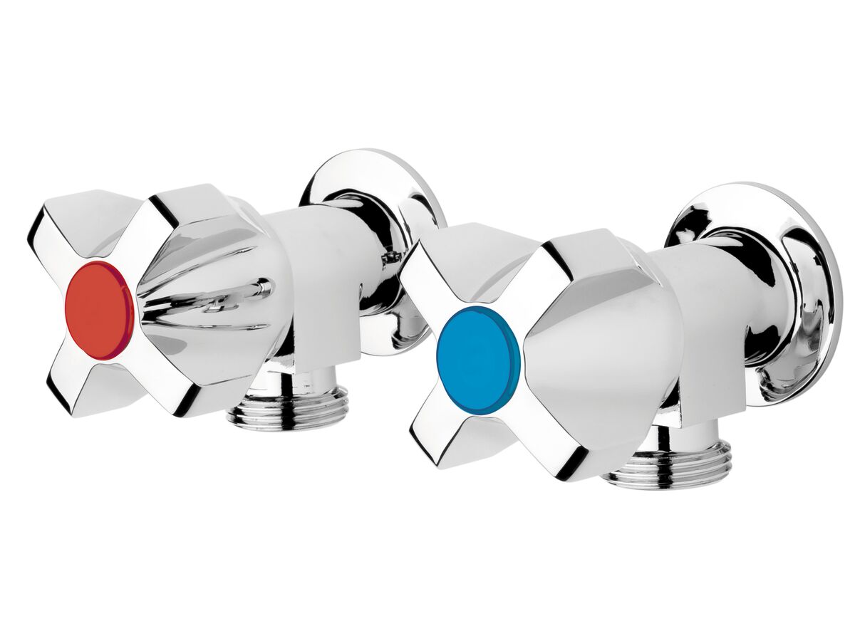 Voda Classic Washing Machine Taps Chrome