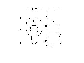 GROHE Eurosmart New Shower / Bath Mixer with Diverter Chrome Plated