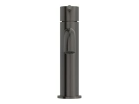 Supporting Image 2 - Mizu Drift Basin Mixer Curved Spout Brushed Gunmetal (6 Star) Lead Free