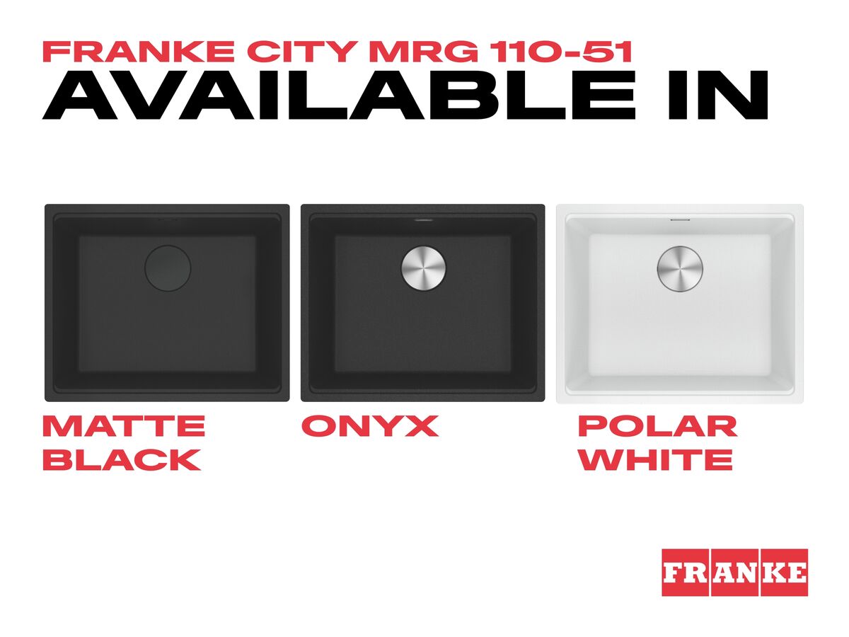 Franke City Fragranite Single Bowl 510mm Undermount Sink Colour Swatch