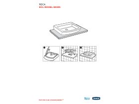 Installation Instructions - Roca Bol Vessel Basin Overflow White