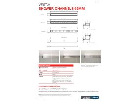 Technical Guide - Veitch RX65 Shower Channel 900mm (Derwent)