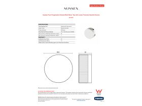 Specification Sheet - Sussex Pure Progressive Shower/Bath Mixer Tap with Linear Textured Handle Chrome